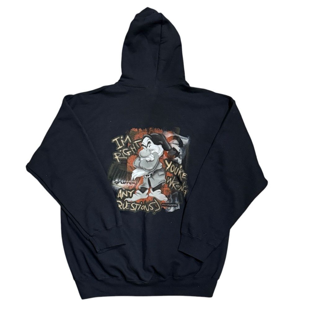 Vintage Disneyland Resort Grumpy Hoodie Sweatshirt Men’s Sz XL